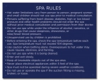 State Pool Sign - Spa Rules - Maine Compliant