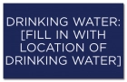 Texas Drinking Water Location Sign