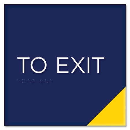 To Exit Egress Sign - CA Compliant