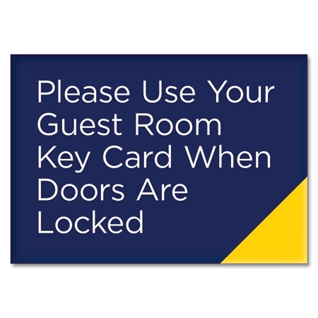 Use Guest Key Card Sign