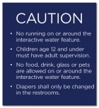 Utah Interactive Water Feature Caution Sign