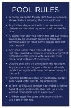 Utah Pool Rules Sign