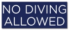 Virginia No Diving Sign