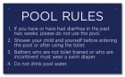 Virginia Pool Rules Sign