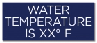 Wisconsin Water Temperature Pool Sign