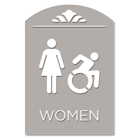 Women Sign w/Female & Dynamic ISA Symbols
