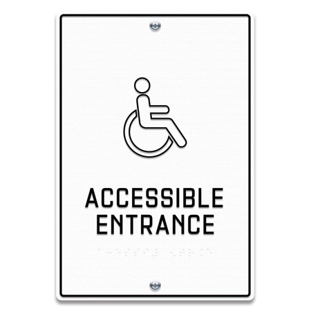 Accessible Entrance Sign w/ ISA Symbol