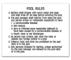 Alaska Pool Hygiene Rules Sign