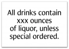 Alcohol Warning Sign - Alabama Compliant