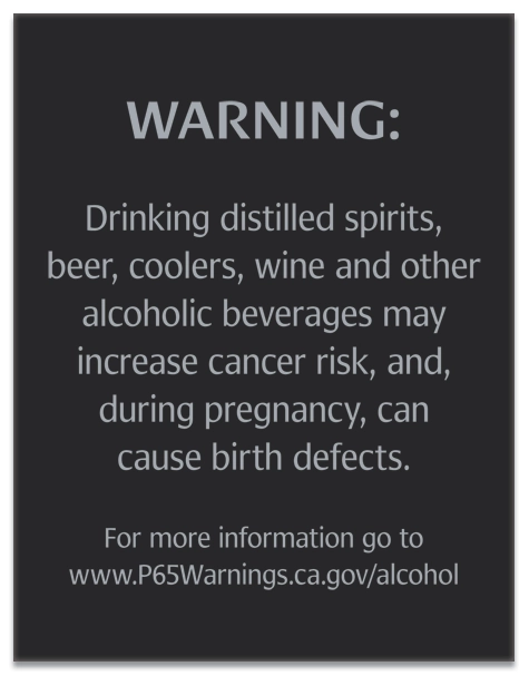 Alcohol Warning Sign: Pregnancy and Birth Defects