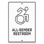 All-Gender Restroom Sign w/ Dynamic ISA Symbol