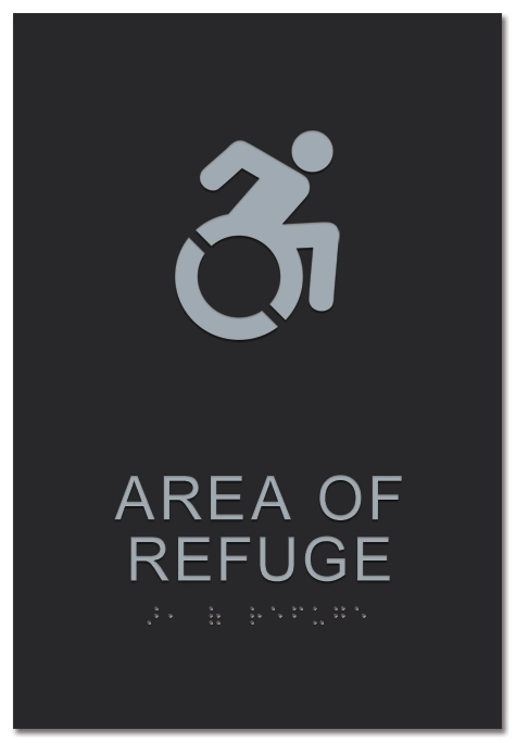 Area of Refuge Sign - Dynamic ISA Symbol