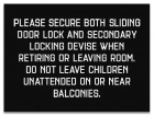 Balcony Safety Decal