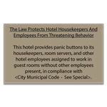 CA Housekeeper Protection Notice - 3 Pk - Acrylic