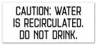 California Recirculated Pool Water Warning Sign