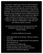 California Spanish Human Trafficking Notice