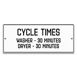 Cycle Times Sign