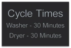 Cycle Times Sign