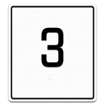 Elevator Door Jamb Sign