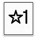 Elevator Door Jamb Sign