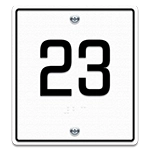 Elevator Door Jamb Sign