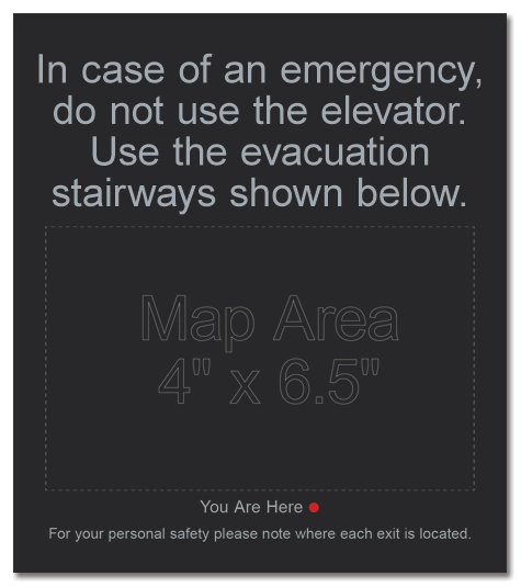 Elevator Evacuation Map (Evacuation Stairways)
