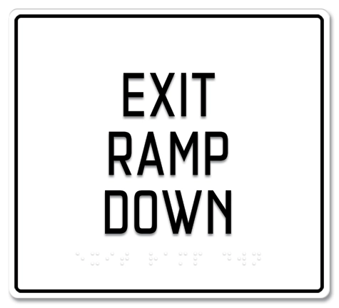 Exit Ramp Down - CA Compliant (Back of House)