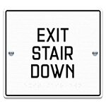 Exit Stair DownEgress Sign - CA Compliant