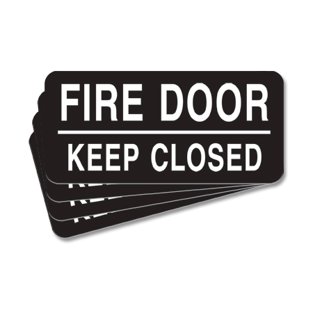 Fire Door - Keep Closed Label - 4 Pack