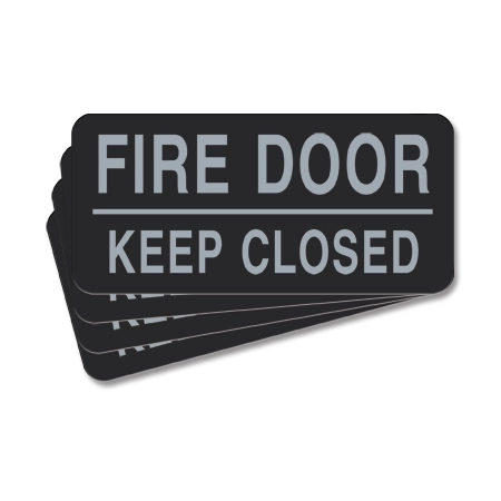 Fire Door - Keep Closed Label - 4 Pack