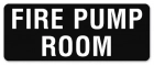 Fire Pump Room Label