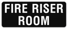 Fire Riser Room Label