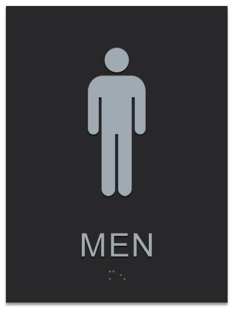 Gentlemen Sign w/Male Symbol