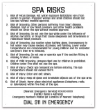 Georgia Spa Risks Sign