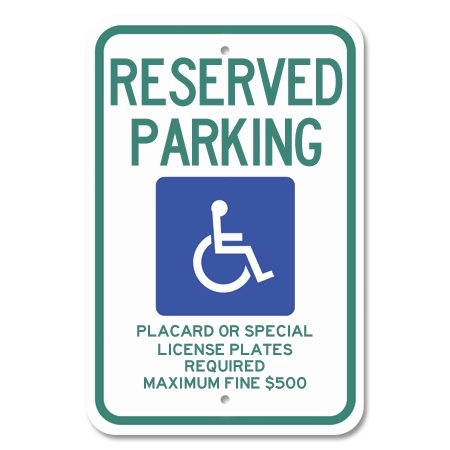 Hawaii - Reserved Parking w/ISA Symbol
