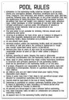 Illinois Pool Rules Sign