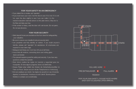 In-Room Evacuation Plan