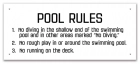 Iowa Pool Rules Sign