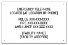 ISPSC Pool Emergency Phone Sign