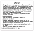 Kentucky Spa Rules Caution Sign