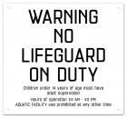 MAHC No Lifeguard Sign