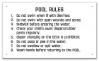 MAHC Pool Hygiene Rules Sign