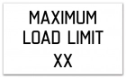 Maximum Load Pool Rules Sign