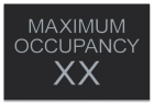 Maximum Occupancy Sign