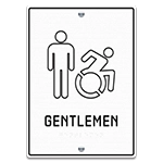 Men Sign w/Male & Dynamic ISA Symbols