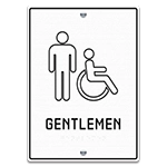 Men Sign w/Male & ISA Symbols