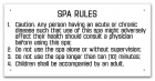 Missouri Spa Rules Sign