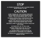 Mobile County, Alabama Pool Safety Rules Sign