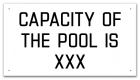Montana Pool Capacity Sign