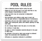 Montana Pool Rules Sign